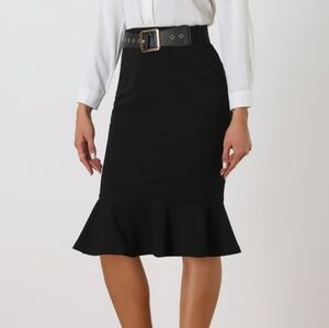 Mikrose Black Pencil Skirt
